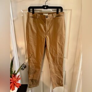 LOFT Curvy Camel Chino Trousers, Size 10, NWT